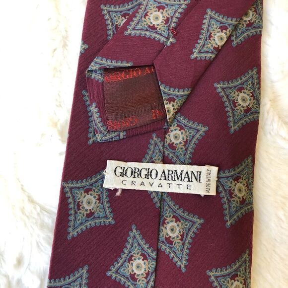 Giorgio Armani Silk Star Print Tie - Picture 3 of 7